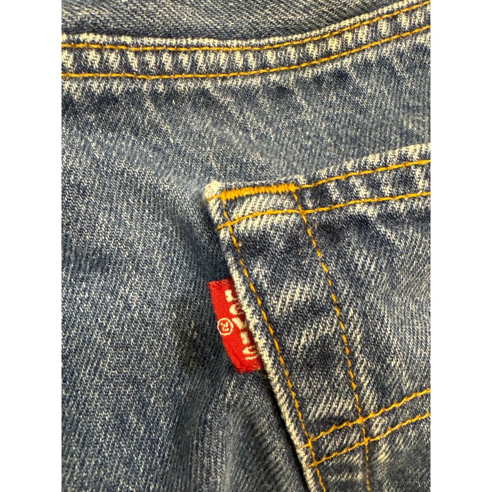 Vintage 1998 Levi’s 501 button fly made in USA denim blue jean 41x30 - Picture 8 of 9